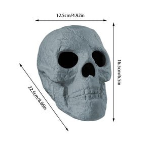 Fireproof Ceramic Skull Fire Log