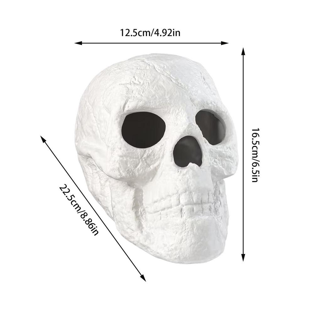 Fireproof Ceramic Skull Fire Log