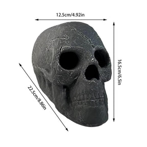 Fireproof Ceramic Skull Fire Log