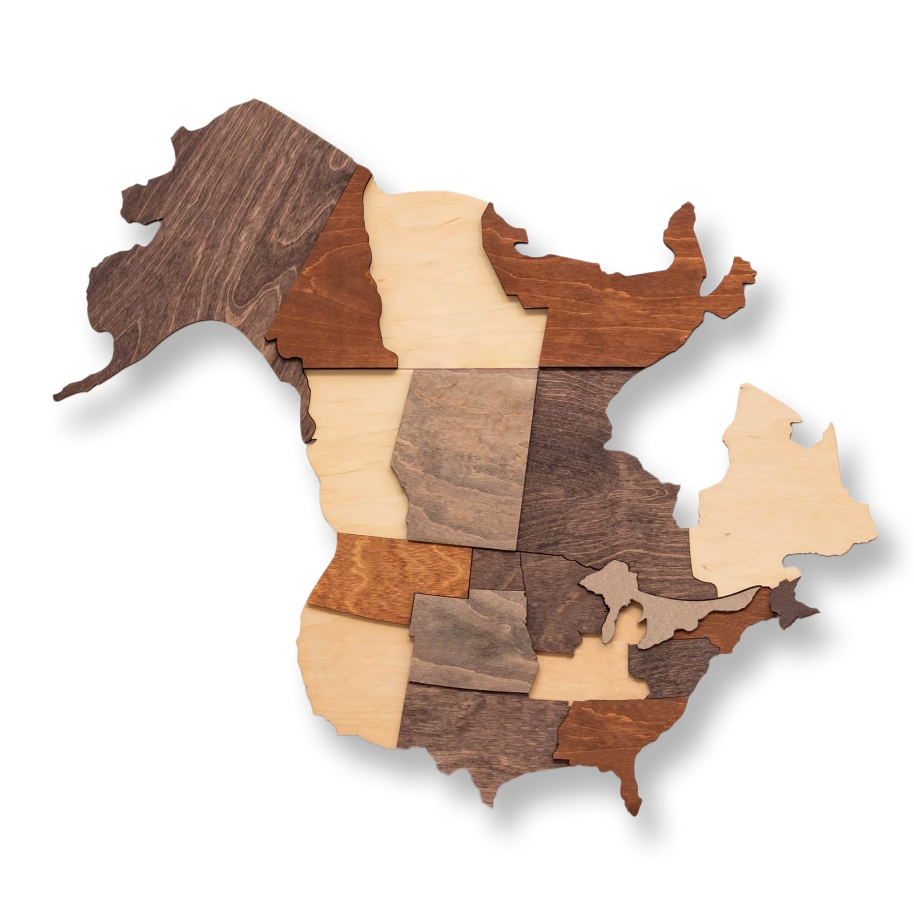 3D Wooden World Map Multicolor⭐