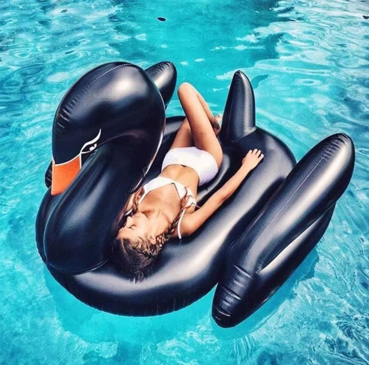 🥇Inflatable Floating Mattress Swimming Circle, Hot Summer Deals