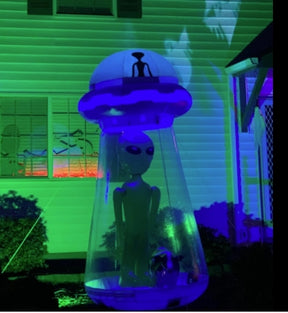 ⭐ Tall Halloween Inflatable UFO Yard Decoration