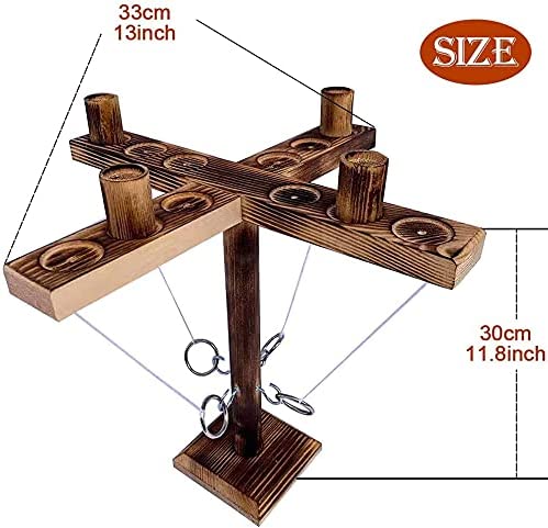 (🎯2023 HOT SALE- SAVE 48% OFF)Wooden Ring Hook Tossing Party Games(BUY 2 GET FREE SHIPPING)