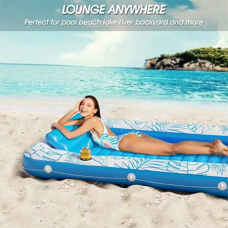 🥇Inflatable Floating Mattress Swimming Circle, Hot Summer Deals