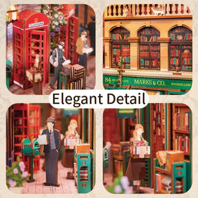 TONECHEER 3D Wooden Puzzle DIY Book Nook Kit (84 Charing Cross Road)