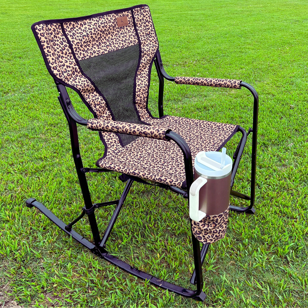 🎁Leopard Print Rocking Chair