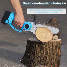 🥇Home use rechargeable small brushless lithium single-handed electric chain saws