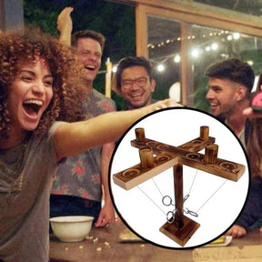 (🎯2023 HOT SALE- SAVE 48% OFF)Wooden Ring Hook Tossing Party Games(BUY 2 GET FREE SHIPPING)