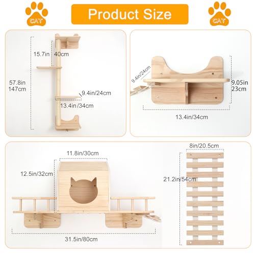 Cat Shelves for Wall