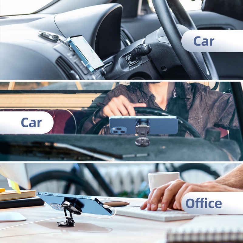 🔥Hot Sale 🔥2024 New Alloy Folding Magnetic Car Phone Holder