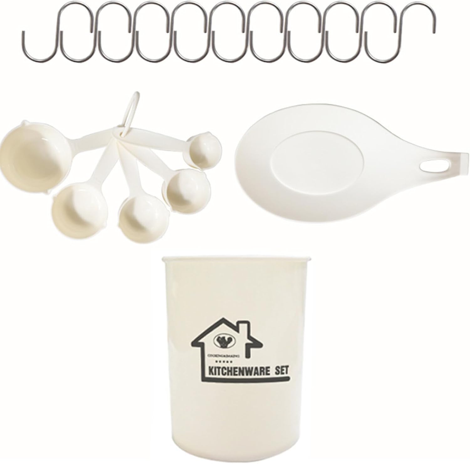 Camidy 33 Pieces Silicone Kitchen Cooking Utensils Set