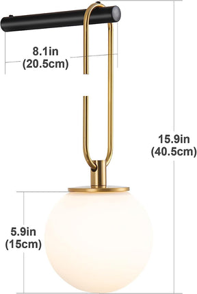 Dimmable Wall Sconce Battery Powered with Remote Control