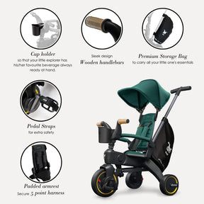 🛒Premium Foldable Trike for Toddlers, Toddler Tricycle Stroller