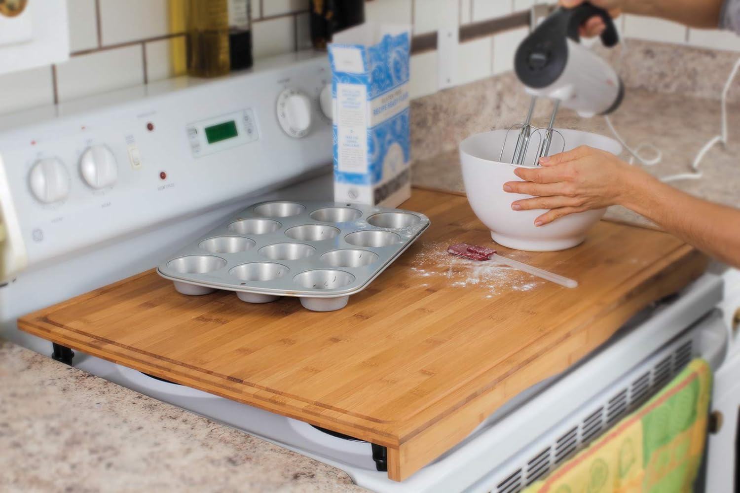 🔥Last Day Clearance🎉Stovetop Bamboo Cutting Board