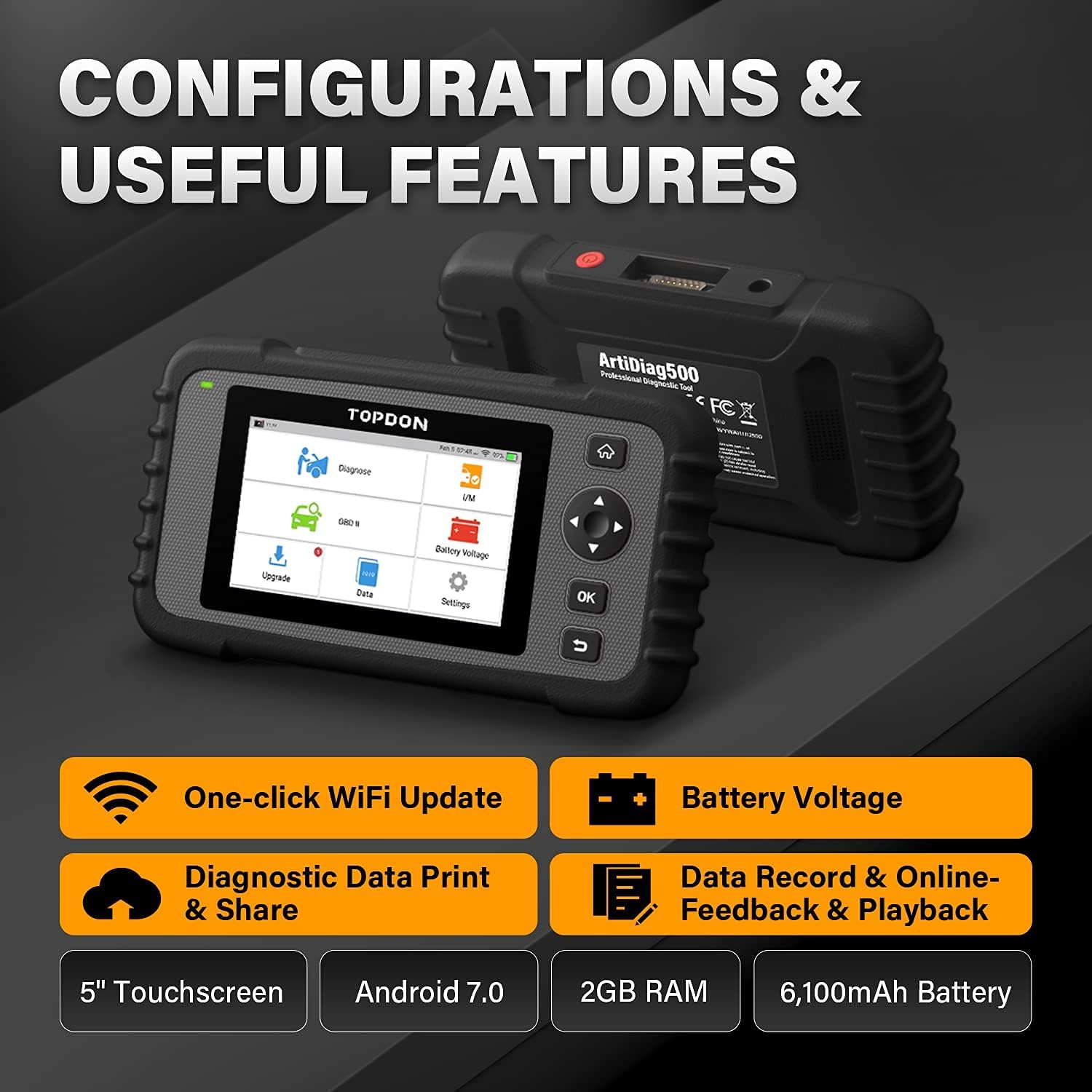 ⭐ArtiDiag500 Code Reader Scan Tool