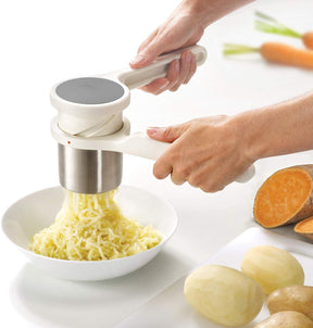 Potato Ricer Masher Ergonomic Twist-Action Hand Manual Stainless Steel