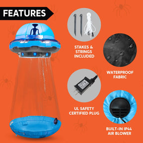 ⭐ Tall Halloween Inflatable UFO Yard Decoration