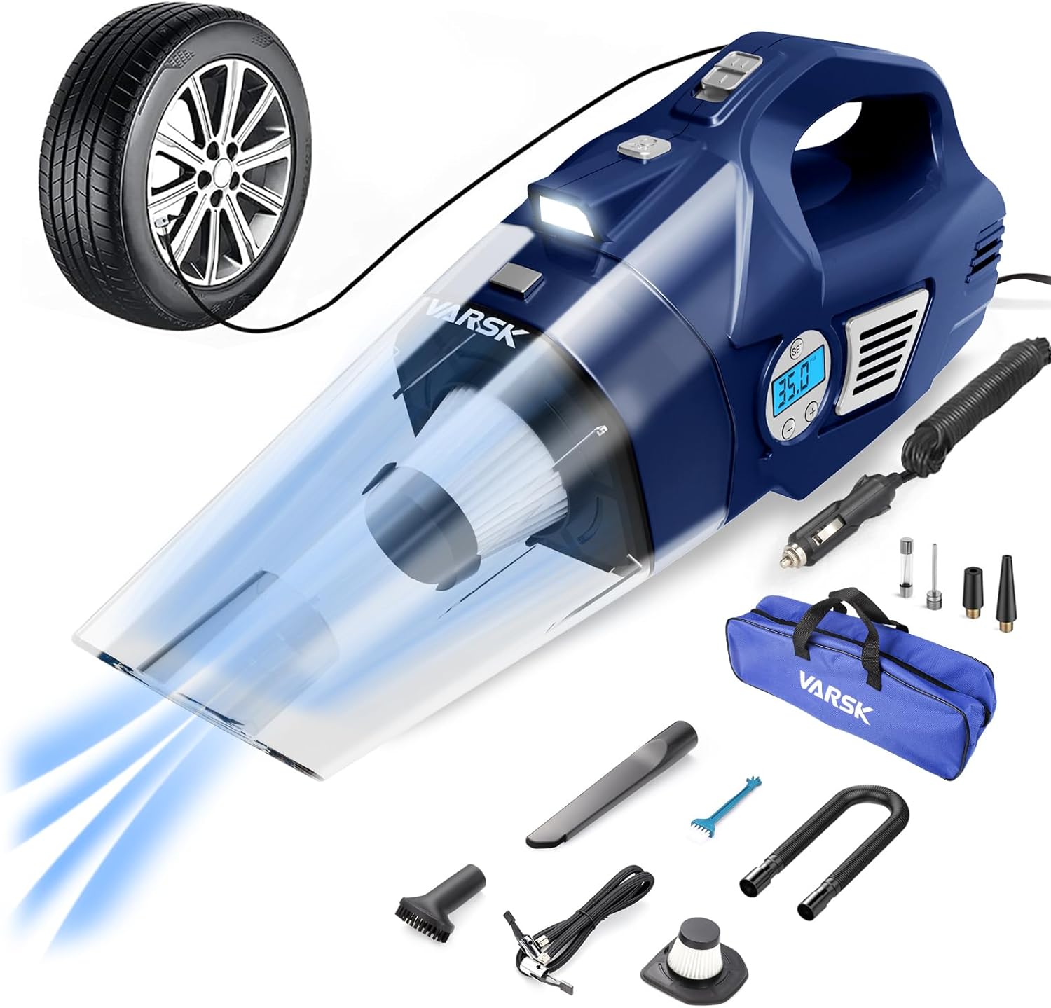 ⭐ 4-in-1 Car Vacuum Cleaner High Power