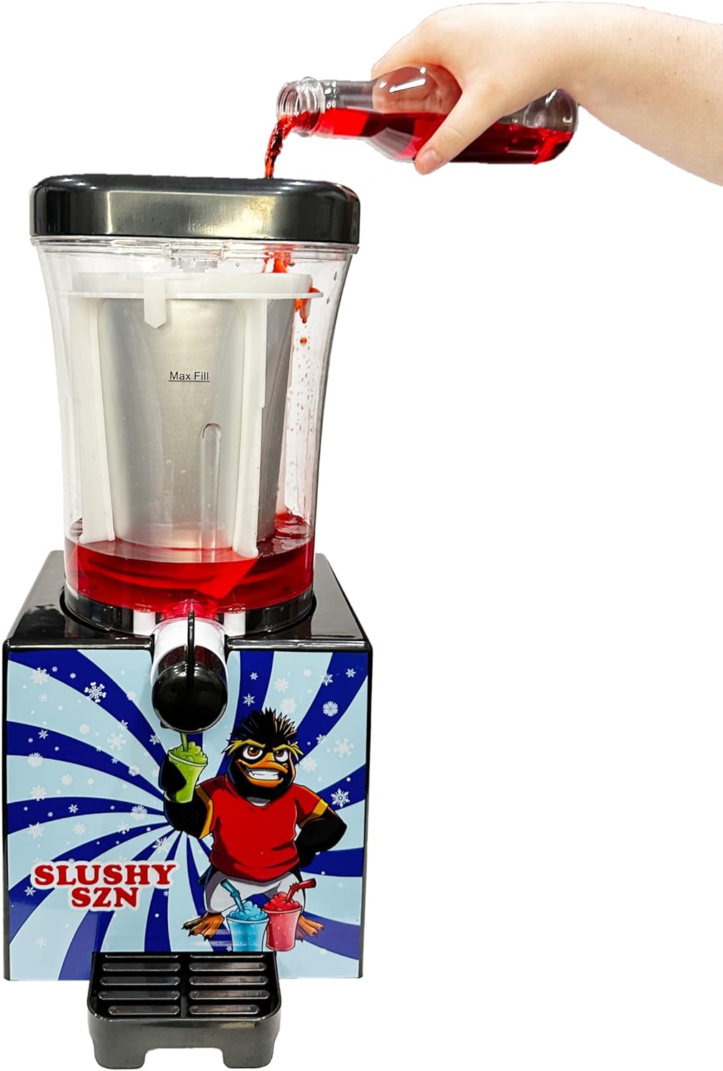 Counter-Top Sized Slushie Machine - Turns Any Sugary Drinks into Slushies