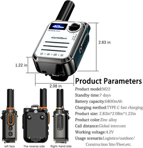 ⭐Kayotom M22/M66  Long Range Walkie Talkie - Rechargeable, Zero Monthly Rental