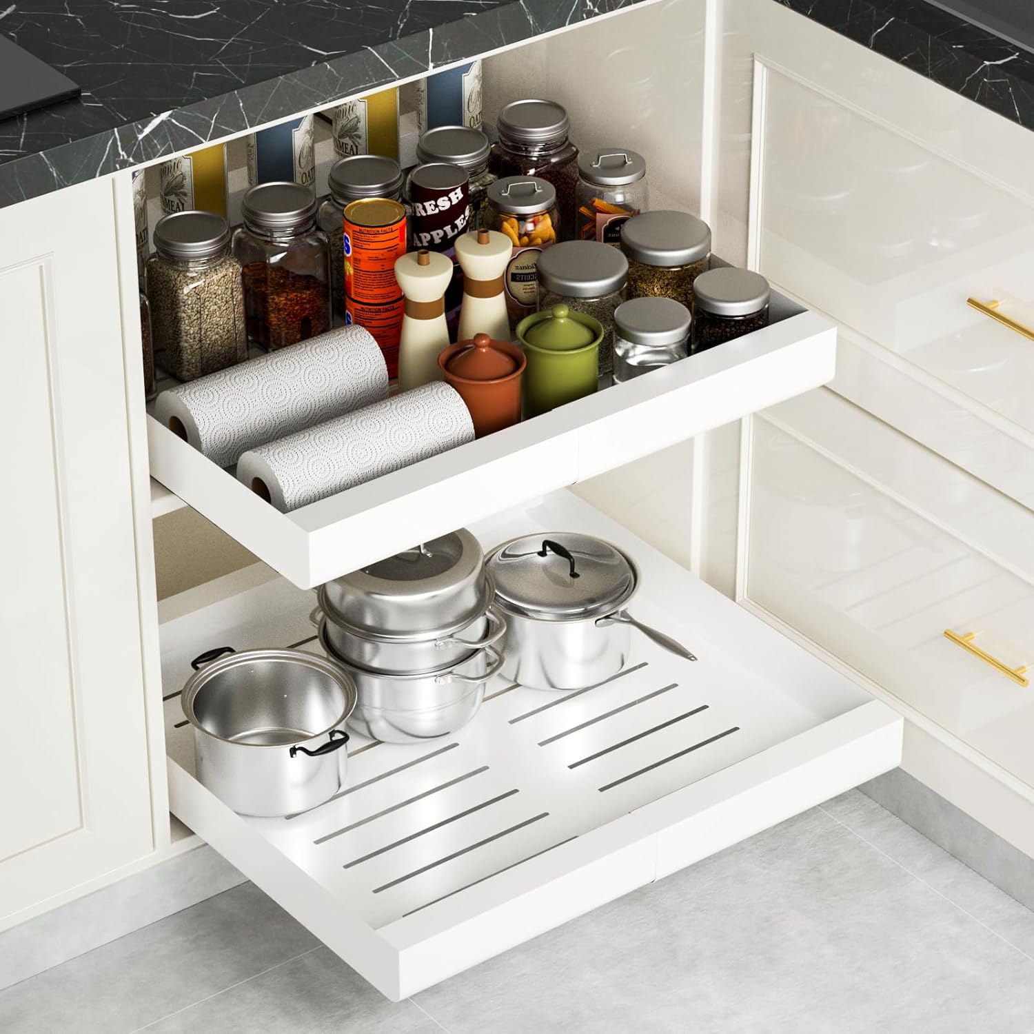 🔥Hot Sale 🔥Multipurpose Pull-Out Cabinet Organizer