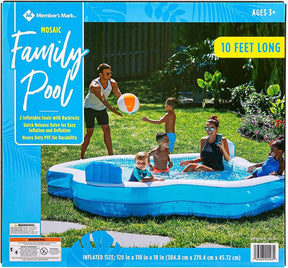 🔥Hot Sale🔥Inflatable Family Pool 10 Feet