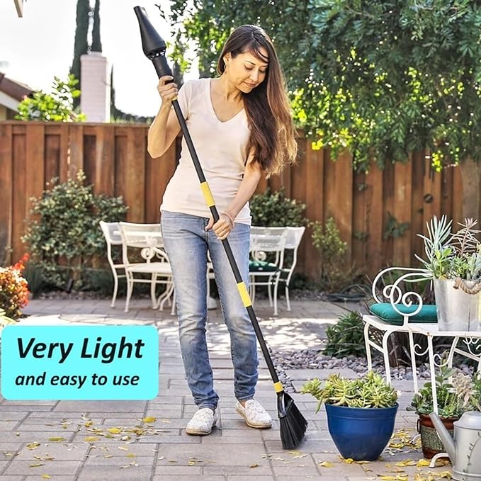 🌙Outdoor Broom with Built-in Lightweight Rechargeable Cordless Leaf Blower