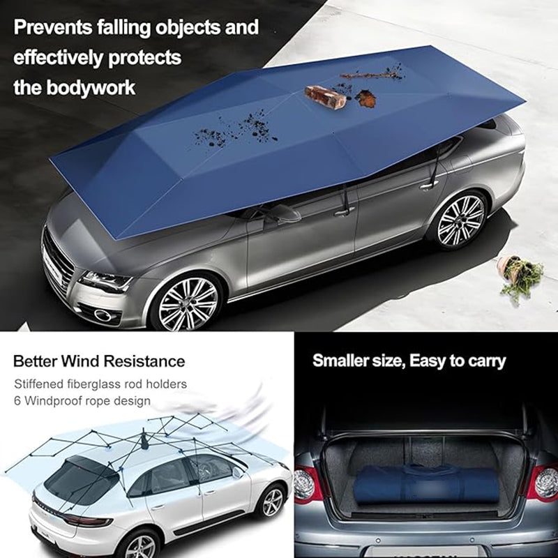 📣Remote-controlled mobile carport for sun, rain, snow, hail and theft protection