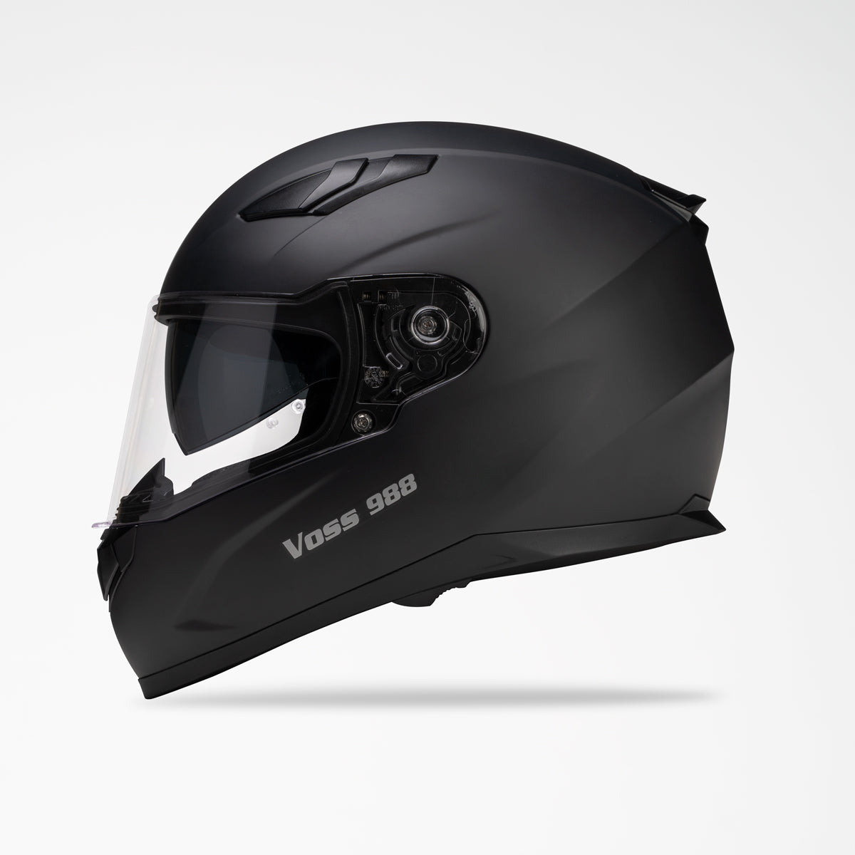 VOSS 988 MOTO-1 MATTE BLACK HELMET - Voss Helmets