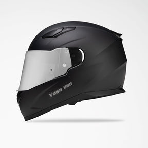 VOSS 988 MOTO-1 MATTE BLACK HELMET - Voss Helmets