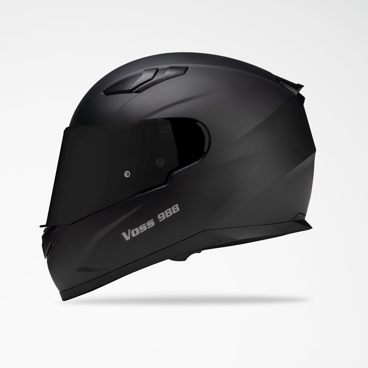 VOSS 988 MOTO-1 MATTE BLACK HELMET - Voss Helmets