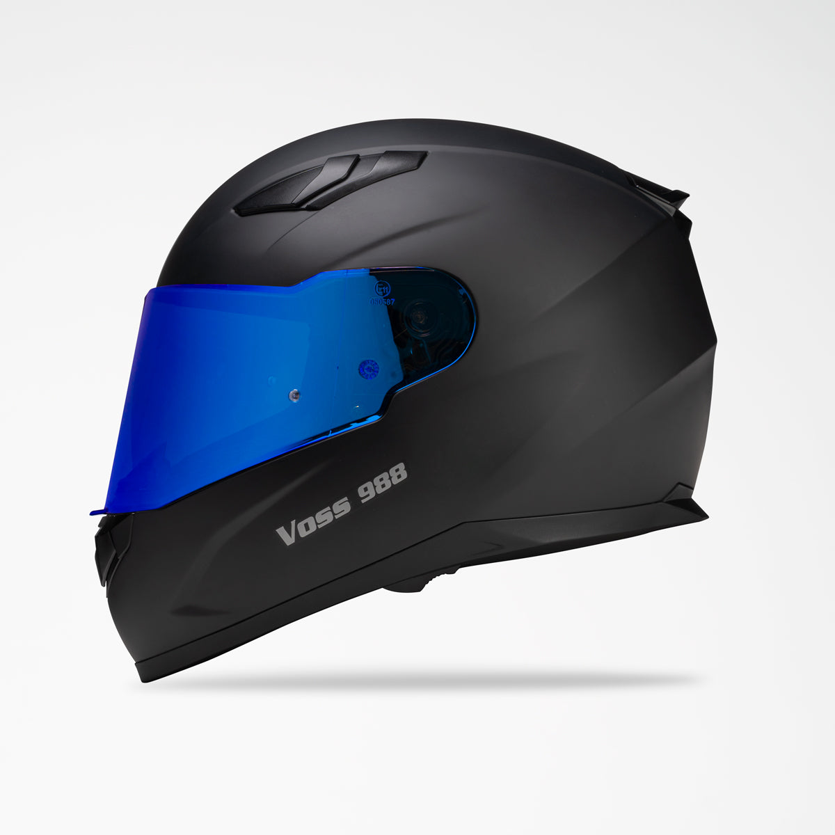 VOSS 988 MOTO-1 MATTE BLACK HELMET - Voss Helmets