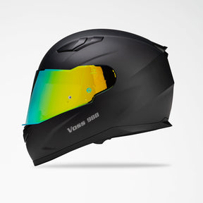 VOSS 988 MOTO-1 MATTE BLACK HELMET - Voss Helmets