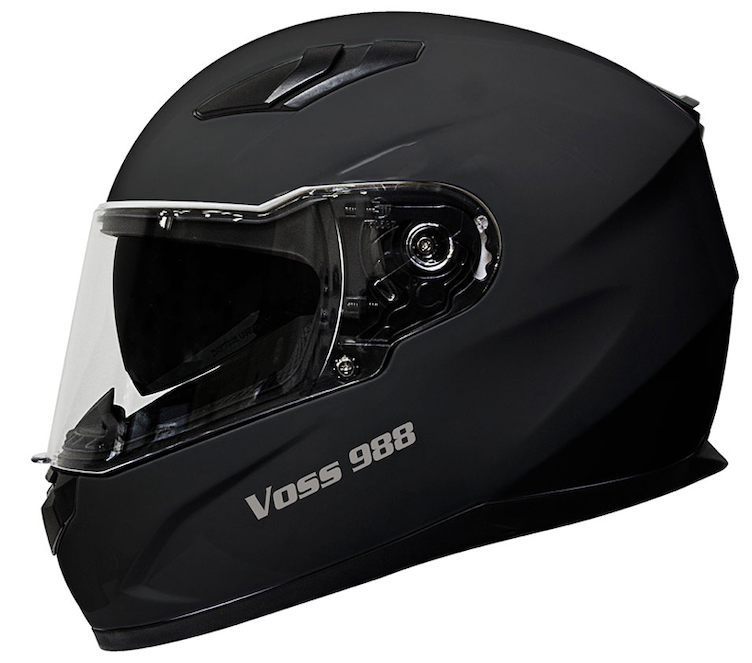 🛒Voss 988 Moto-1 Matte Black Helmet