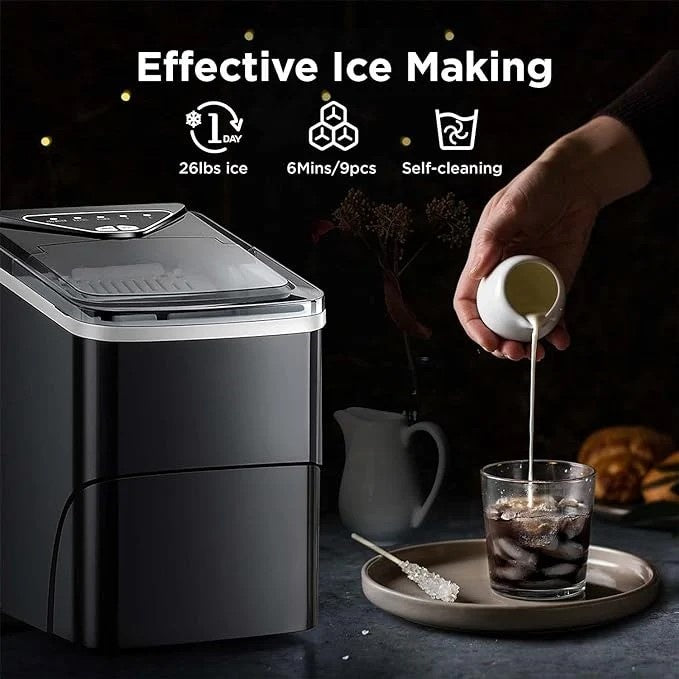 🥇Premium Countertop Ice Machine With its Own Ice Scooper and Basket