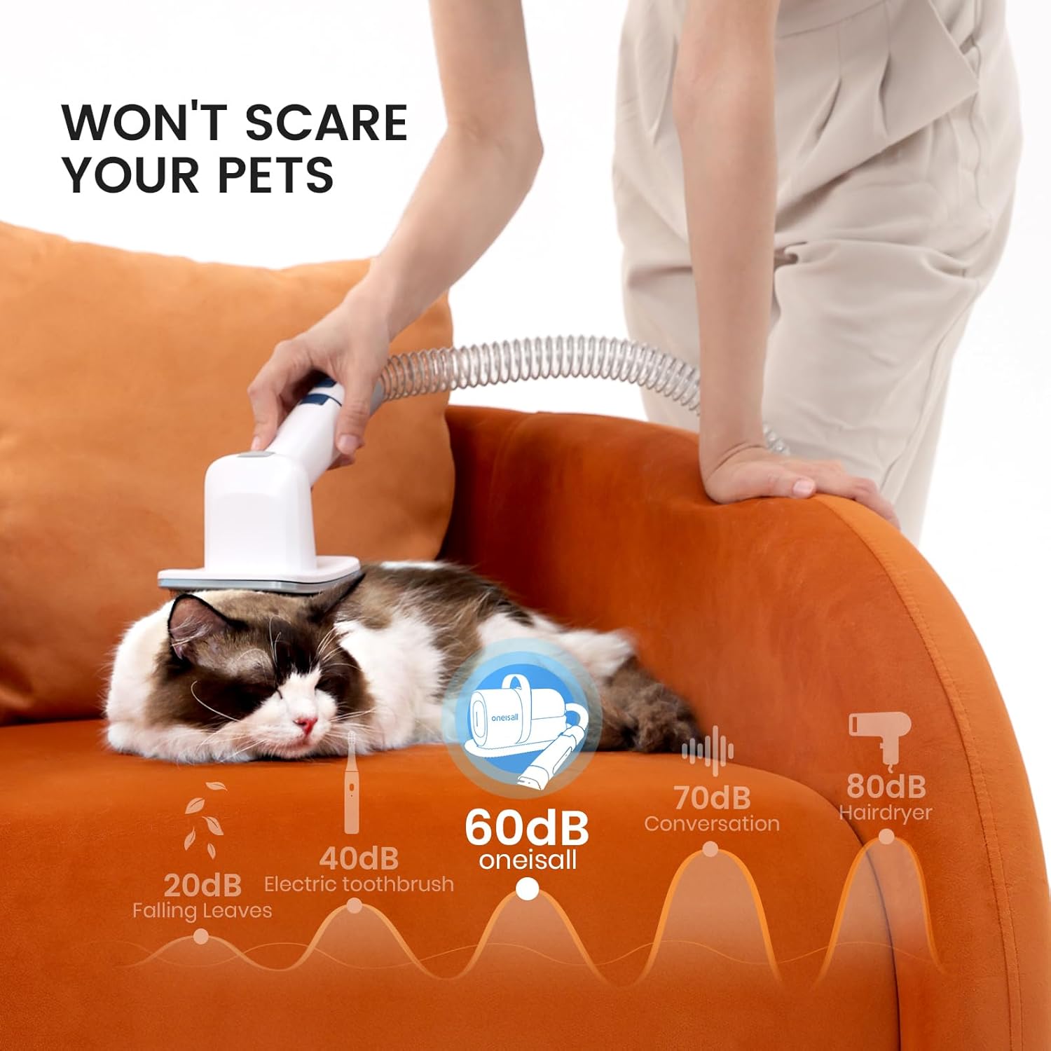 Hair Vacuum & pet Grooming Kit