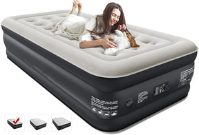 🌈Air Mattress with Built in Pump