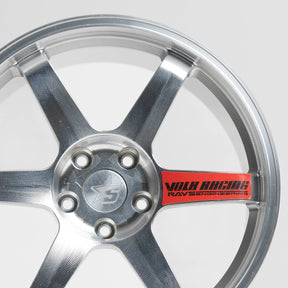 RAYS | TE37 VOLK RACING Diamond Silver | Red