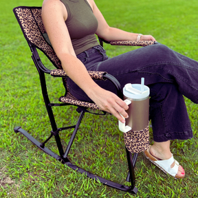 🎁Leopard Print Rocking Chair