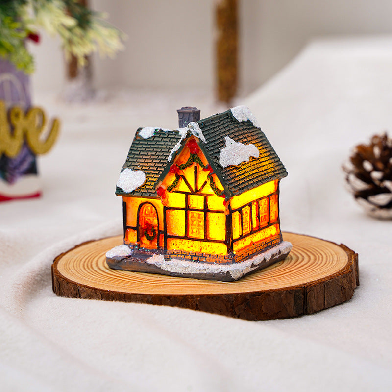 Handmade Glowing Christmas House