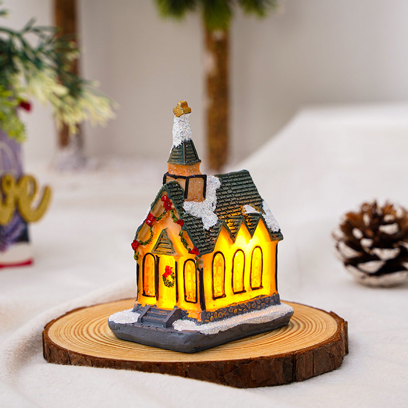 Handmade Glowing Christmas House