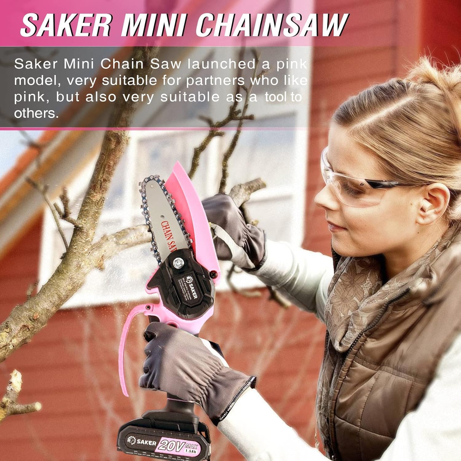 Portable Electric Chainsaw Cordless