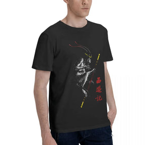 Black Myth : Wukong Men's Dark Gray Vintage T-Shirt - Embrace the Legend