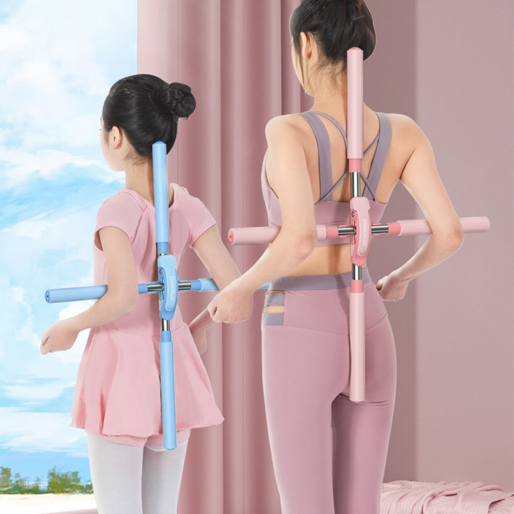 ⭐Yoga Hunchback Posture Corrector Adjustable Body Cross Open Back Correction Stick Fitness Gym Home Sports Training Equipment