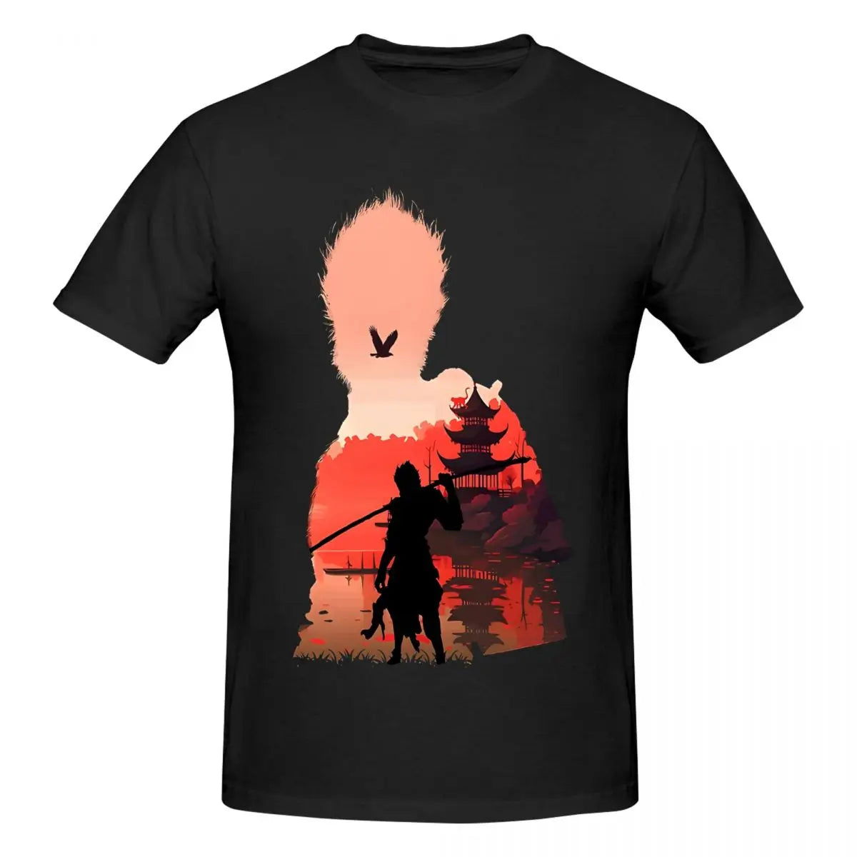 Black Myth : Wukong Silhouette Adventure T-Shirt - Camel