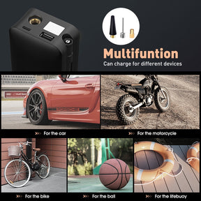 Portable Tyre Inflator &  Rechargeable Pocket Air pump