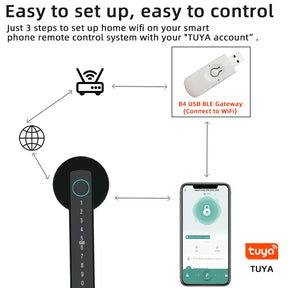 🥇🥇New Smart Combination Door Lock that connects to your phone, 50% off for a limited time!