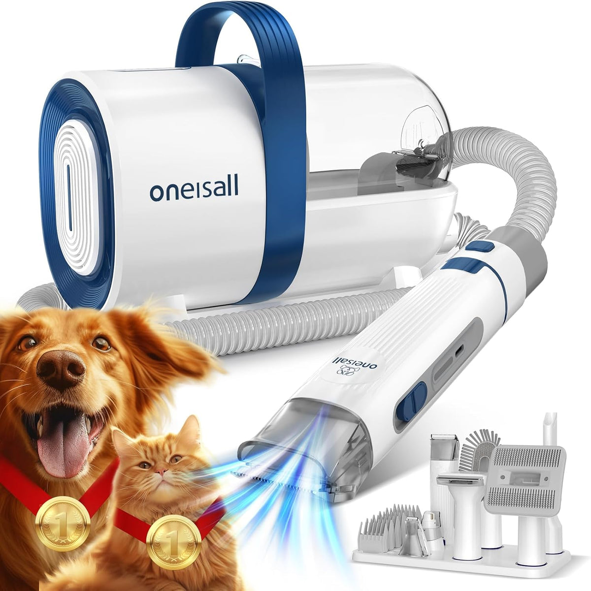 Hair Vacuum & pet Grooming Kit