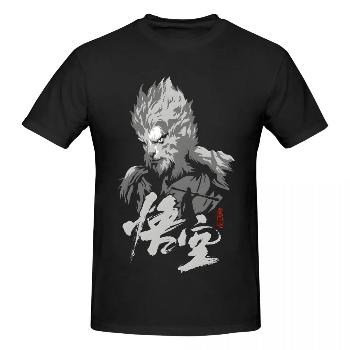 Black Myth : Wukong Men's Royal Blue Fierce Wukong T-Shirt - Ignite Your Inner Warrior