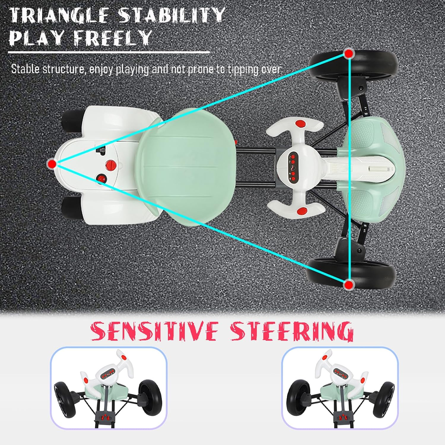 Foldable Kids Electric Kart - X